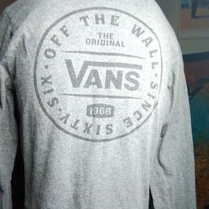 Vans Grey Hoodie Large